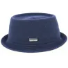 Chapeau PorkPie Wool Mowbray Bleu Marine- Kangol Reference : 9057 | Chapellerie Traclet