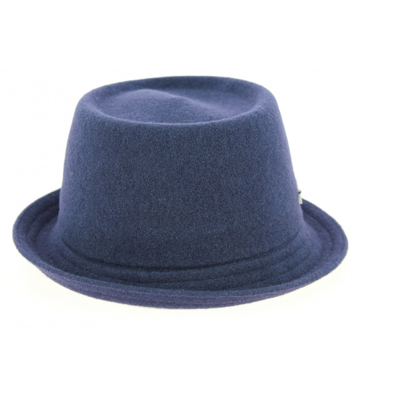 Chapeau PorkPie Wool Mowbray Bleu Marine- Kangol