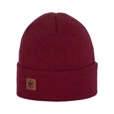 Dulce Burgundy Cuffed Beanie - Pipolaki Reference: 2963 | Traclet Hat Shop