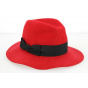 Women's Calixa Red Wool Felt Traveller Hat - Traclet