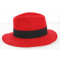 Women's Traveller Hat Calixa Feutre Laine Rouge- Traclet 