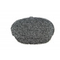 Black and White Rimini Tweed Hatteras Cap - Traclet