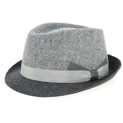 Chapeau Trilby Cabbia Laine Gris- Traclet  Reference : 5390 | Chapellerie Traclet