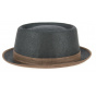 Black & Brown Tapani Porkpie Hat - Maronera Raffaele