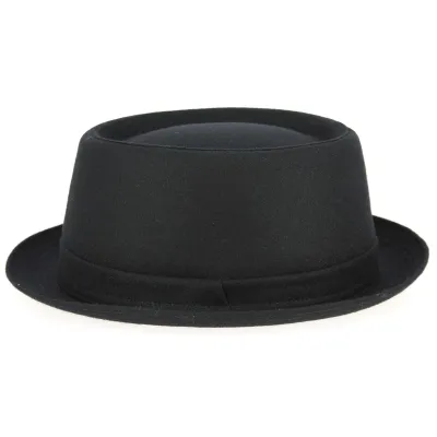 Chapeau Porpkie Gaeta Feutre Laine Noir- Traclet Reference : 6651 | Chapellerie Traclet