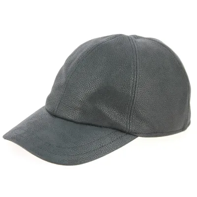 Casquette Baseball Monaco Cuir Noire- Göttmann  Reference : 5852 | Chapellerie Traclet