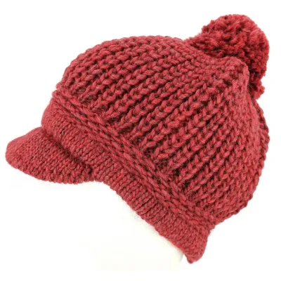 Bonnet Casquette Valestra Laine & Alpaga Bordeaux-Traclet Reference : 2896 | Chapellerie Traclet