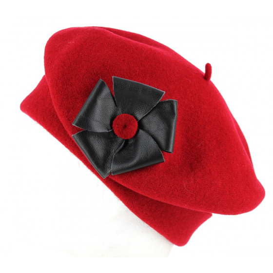 Fleurine Merino Wool Beret Passion- Heritage Laulhère