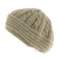 Baroni Angora & Wool Taupe Beret - Traclet