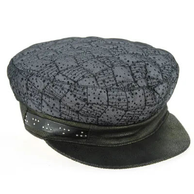 Black & Grey Hermione Sailor Cap - Mtm Reference: 3022 | Traclet Hat Shop