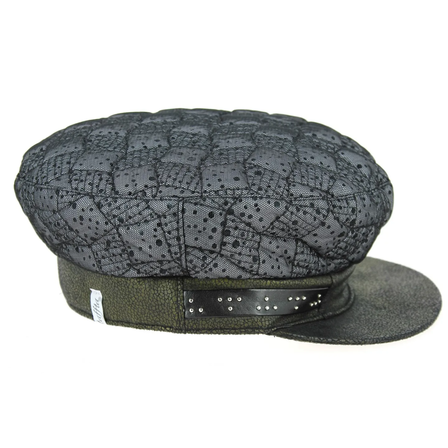 Casquette Marin Hermione Noire & Grise- Mtm  Reference : 3022 | Chapellerie Traclet