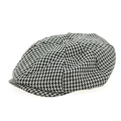 Casquette Irlandaise Pied de Poule Grise- Traclet Reference : 7868 | Chapellerie Traclet