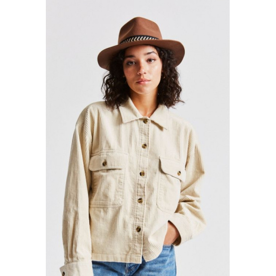 Venice Wool Felt Fedora Hat Brown - Brixton