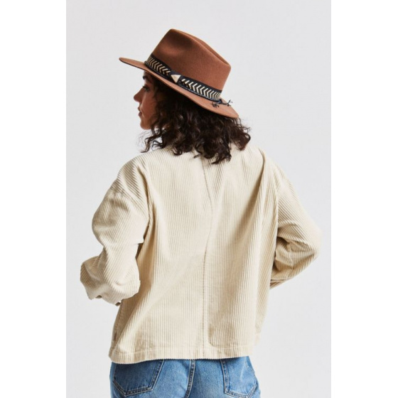 Venice Wool Felt Fedora Hat Brown - Brixton