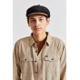 Brown & Black Velvet Brood Cap - Brixton