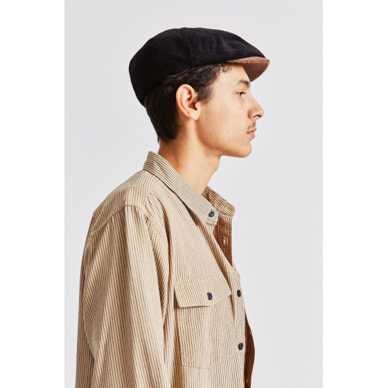 Casquette Brood Velours Marron & Noir- Brixton Casquette Brood Velours Marron & Noir- Brixton