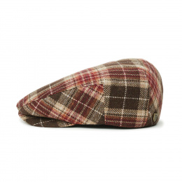 Hooligan Wool Cap Brown & Burgundy - Brixton