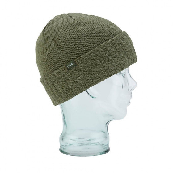 The Rogers Olive Beanie - Coal