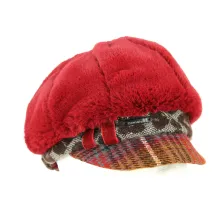 Talange Burgundy Newsboy Cap - Traclet  Reference : 5845 | Traclet Hat Shop
