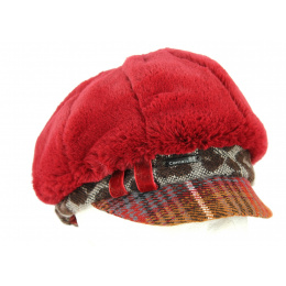 Talange Burgundy Newsboy Cap - Traclet