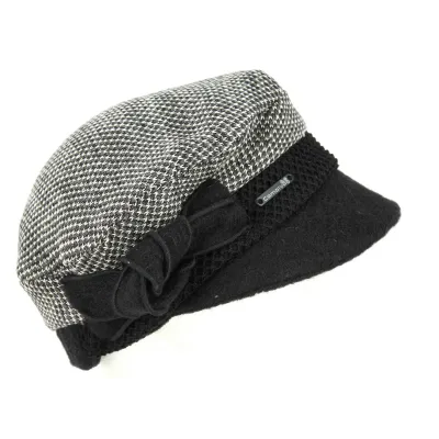 Casquette Gavroche Utelle Noire- Traclet  Reference : 989 | Chapellerie Traclet