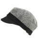 Black Utelle Newsboy Cap - Traclet