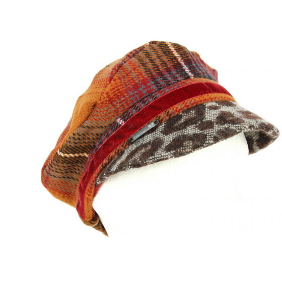 Vadans Burgundy Newsboy Cap - Traclet