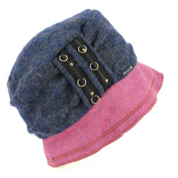 Navy & Purple Odenas Bucket Hat - Traclet