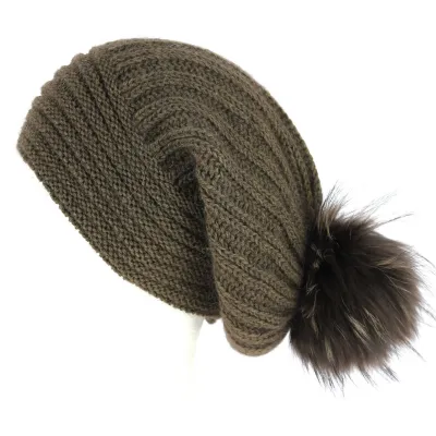 Bonnet Long Lachenal Laine & Mohair Marron Chocolat- Traclet Reference : 6923 | Chapellerie Traclet
