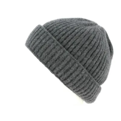 Gray Cashmere Jelsi Cuffed Beanie - Traclet  Reference: 9810 | Traclet Hat Shop