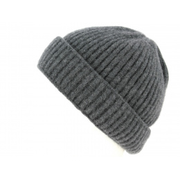 Gray Cashmere Jelsi Cuffed Beanie - Traclet