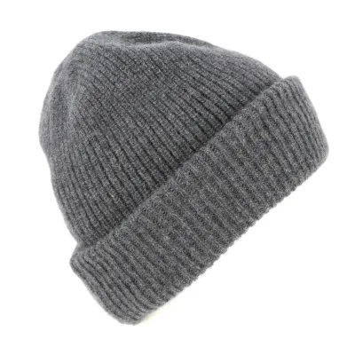 Gray Iggio Cashmere Cuffed Beanie - Traclet  Reference: 4719 | Traclet Hat Shop