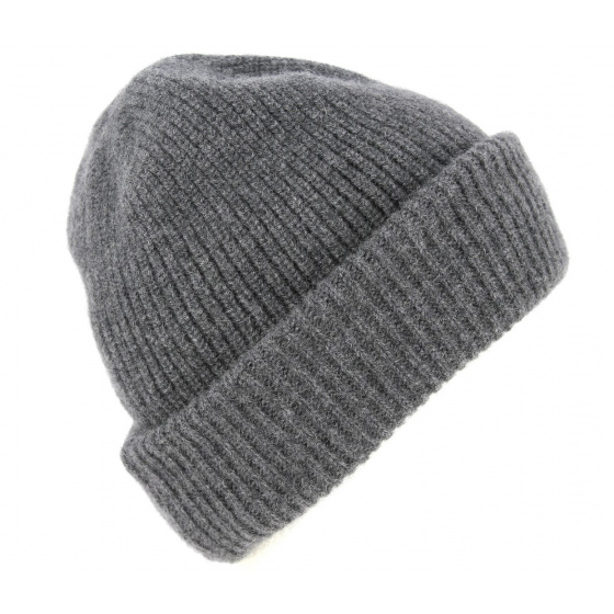 Iggio Cashmere Grey Reversible Beanie- Traclet 