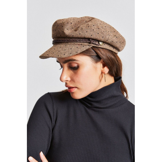 Ashland Wool Brown & Black Cap - Brixton