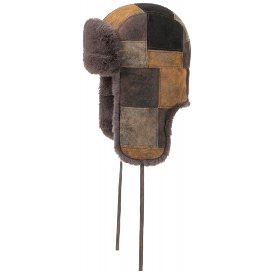 Stetson Hayward Patchwork Leather Ushanka Hat