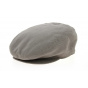Sander Taupe Linen Flat Cap - Traclet