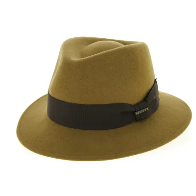 Chapeau Fedora Walter Feutre Laine Camel- Traclet Reference : 5890 | Chapellerie Traclet