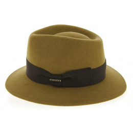 Walter Fedora Hat in Camel Wool Felt - Traclet