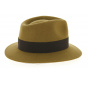 Walter Fedora Hat in Camel Wool Felt - Traclet