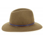 Indiana Fedora Hat in Taupe Wool Felt - Traclet