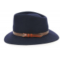 Fedora Jamer Hat Navy Felt Wool - Traclet