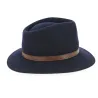 Chapeau Fedora Jamer Feutre Laine Bleu Marine- Traclet Reference : 6597 | Chapellerie Traclet