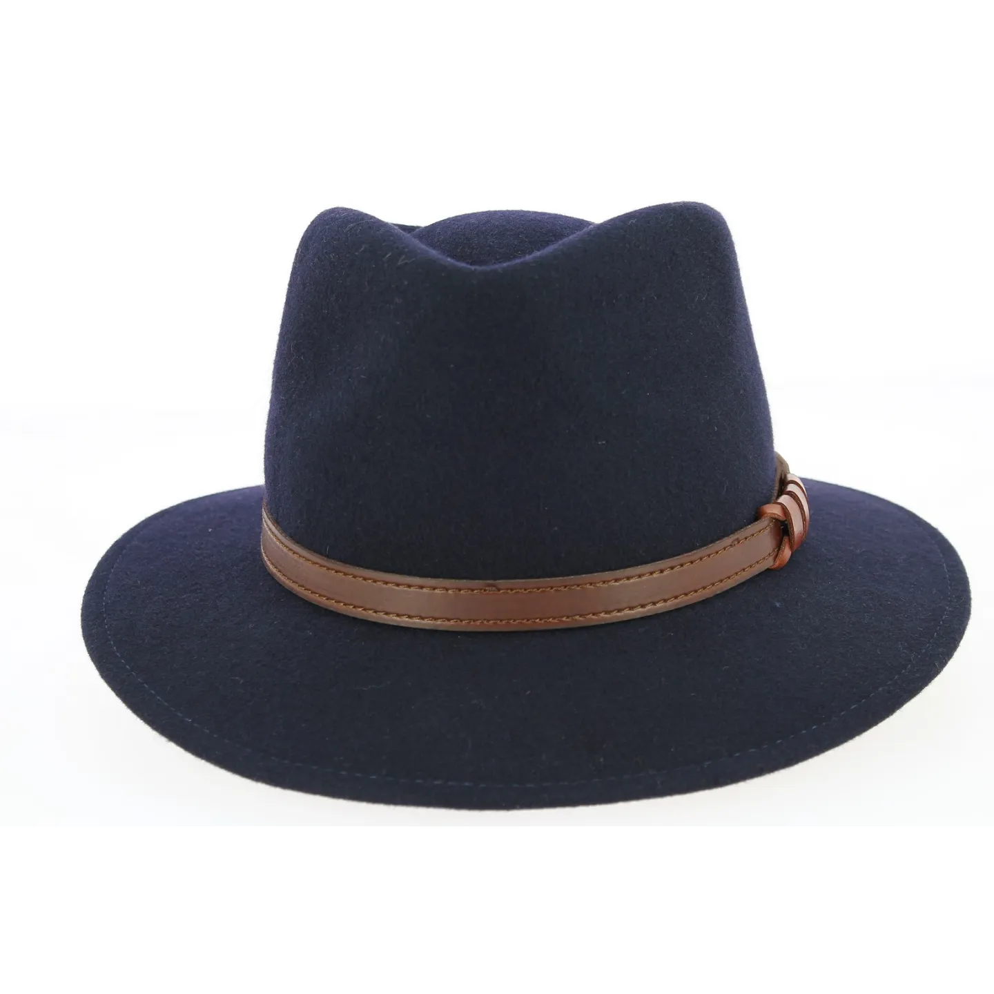 Chapeau Fedora Jamer Feutre Laine Bleu Marine- Traclet Reference : 6597 | Chapellerie Traclet