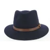 Chapeau Fedora Jamer Feutre Laine Bleu Marine- Traclet Reference : 6597 | Chapellerie Traclet