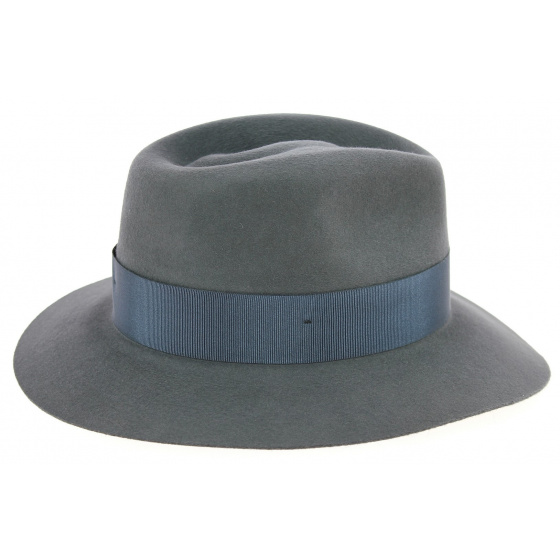 Chapeau Fedora Chester Feutre Poil Gris - Traclet
