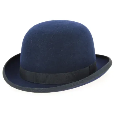 Chapeau Melon Feutre Laine Bleu Marine-Traclet Reference : 9821 | Chapellerie Traclet