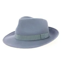Chapeau Fedora Feutre Laine Ciel Grisé- Traclet  Reference : 3796 | Chapellerie Traclet