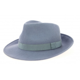Traclet Grey Sky Wool Felt Fedora Hat