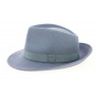 Fedora Hat Grey Sky Wool Felt - Traclet