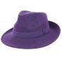 Grape Wool Felt Fedora Hat - Traclet